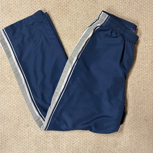 Reebok Vintage Windbreaker Track Pants Y2K Athleisure Navy - Picture 3 of 4